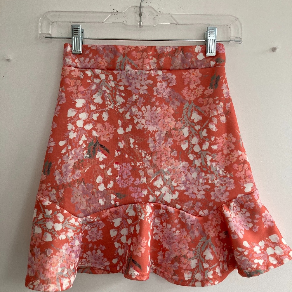 Floral Mini Skirt